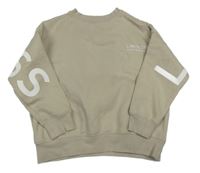 Béžová oversize s nápisy F&F