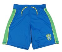 Modro-zelené sportovní fotbalové kraťasy Brasil St. Bernard