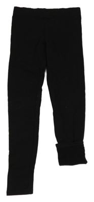 Černé teplákové teplé legíny H&M