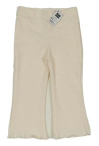 Nové - smetanové žebrované flare kalhoty St. Bernard