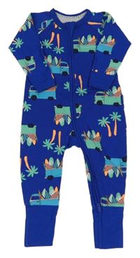 Safírový overal s autobusy a palmami BONDS