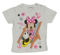 Bílé tričko s Minnie Disney