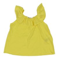 Žlutý top s volánkem H&M