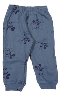 Tmavomodrošedé tepláky s Mickey Disney