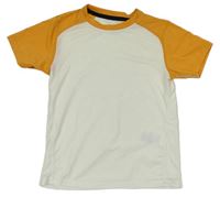 Bílo-oranžové sportovní tričko H&M