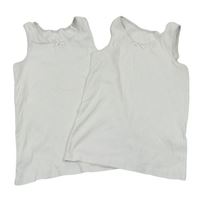 2x Bílá košilka zn. M&S