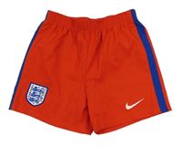 Červené šusťákové fotbalové kraťasy - England Nike