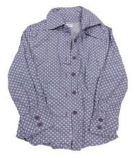 Lila vzorovaná halenka Pocopiano