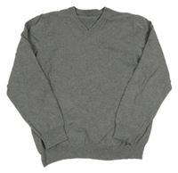 Šedý melírovaný svetr George