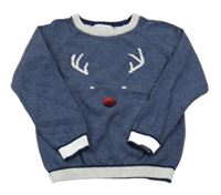 Tmavomodrý svetr se sobem The Little White Company