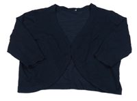 Tmavomodré svetrové bolerko