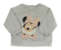 Šedá melírovaná mikina s Minnie C&A
