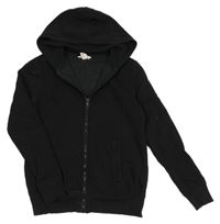 Černá propínací mikina s kapucí H&M