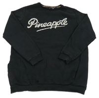 Černá mikina s logem s kamínky Pineapple