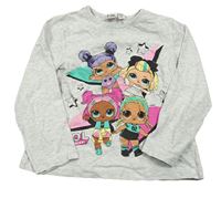 Šedé melírované triko s L.O.L. Surprise Primark