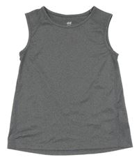Šedé melírované sportovní tílko H&M