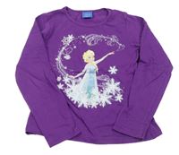 Fialové triko s Elsou Disney