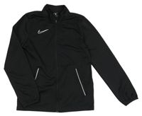 Černá sportovní funkční propínací mikina s logem Nike