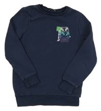 Tmavomodrá mikina s ovladači George