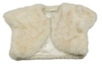 Smetanové kožešinové podšité bolerko Monsoon