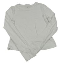 Bílé crop triko H&M