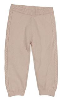 Světlerůžové pletené tepláky River Island