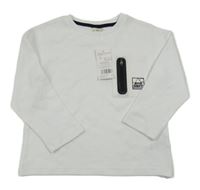 Nové - Bílé triko s kapsou F&F