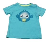 Světlemodré tričko s opičkou Dopodopo