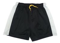 Černo-bílé sportovní kraťasy Alive