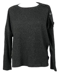 Dámské tmavošedé žebrované úpletové triko Primark 