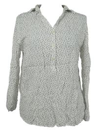 Dámská bílá puntíkovaná halenka Janina 