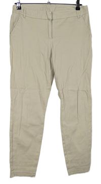 Dámské béžové plátěné chino kalhoty Wallis 