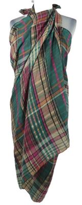 Dámské barevné kostkované pareo Gina Benotti 