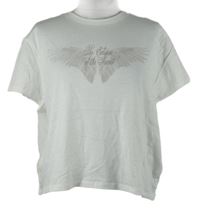 Nové - Dámské bílé crop tričko s nápisem H&M