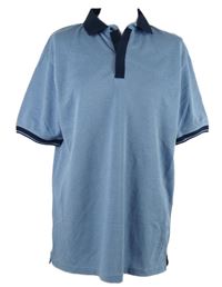 Pánské světlemodré melírované polo tričko Dunnes 