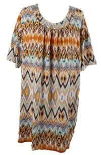 Dámká barevná vzorovaná tunika s kamínky Helena Vera 