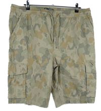 Pánské béžové army pláěné kraťasy s kapsami Denim 