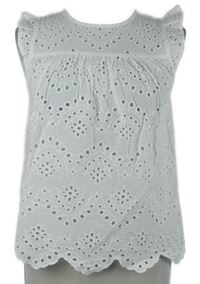 Dámská bílá madeirová halenka Pieces 