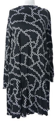 Dámské černé šaty s řetízky zn. Pep&Co