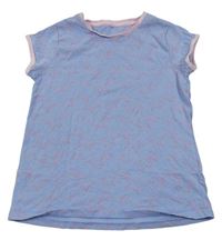 Modro-růžové tričko s hvězdami George