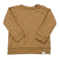 Hnědá mikina s písmenky George