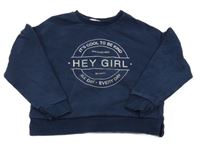 Tmavomodrá mikina s nápisem M&S