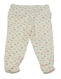 Bílé legíny s mráčky 