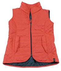 Malinová šusťáková lehce zateplená vesta Fouganza