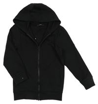 Černá propínací mikina s nápisem a kapucí George