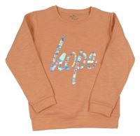 Lososová mikina s nápisem 