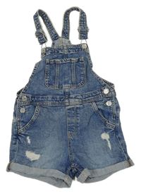 Modré laclové riflové kraťasy H&M