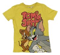 Žluté tričko s Tomem a Jerrym 