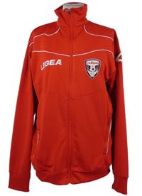 Pánská červená propínací sportovní mikina s nápisem Legea