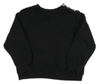 Černá mikina s knoflíky H&M